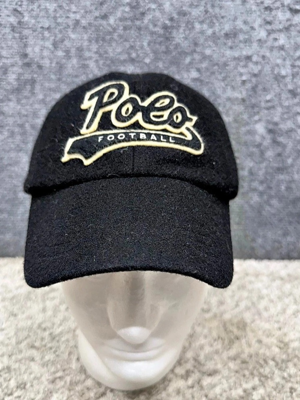 Ralph Lauren Polo Football wool blend black hat cap strapback
